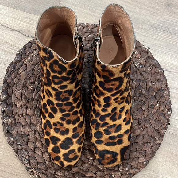 Madewell The Jada Boot in Leopard Calf Hair Size 9 - Picture 3 of 7